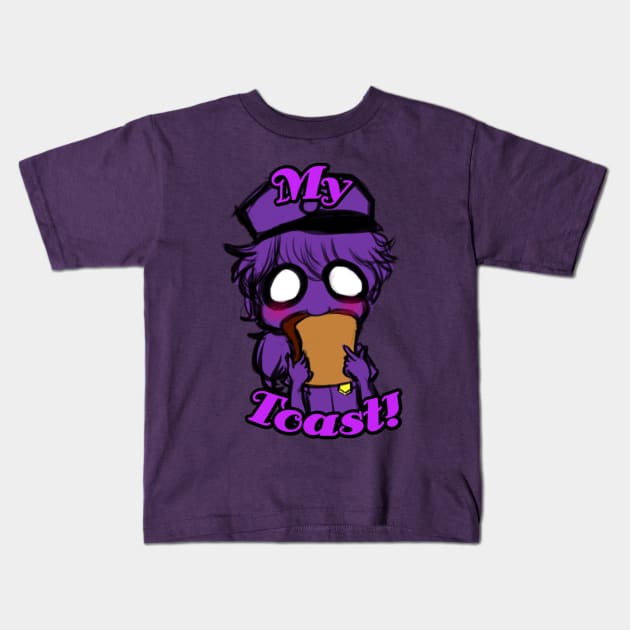 My Toast! Purple Guy Tee Kids T-Shirt by VALMEZA602